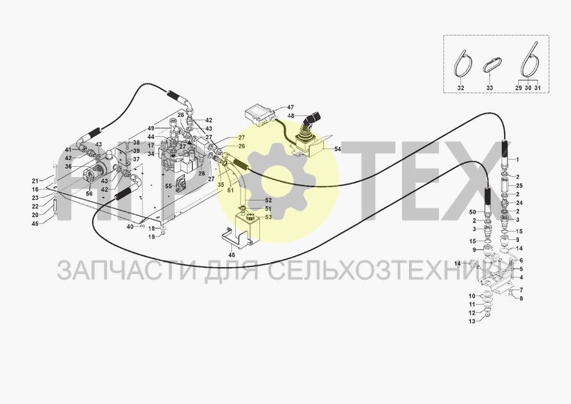 Чертеж HYDRAULIC SYSTEM