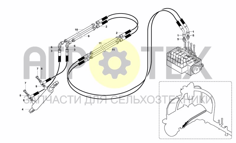 Чертеж HYDRAULIC SYSTEM