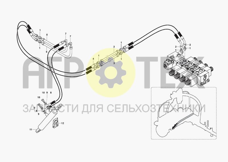 Чертеж HYDRAULIC SYSTEM