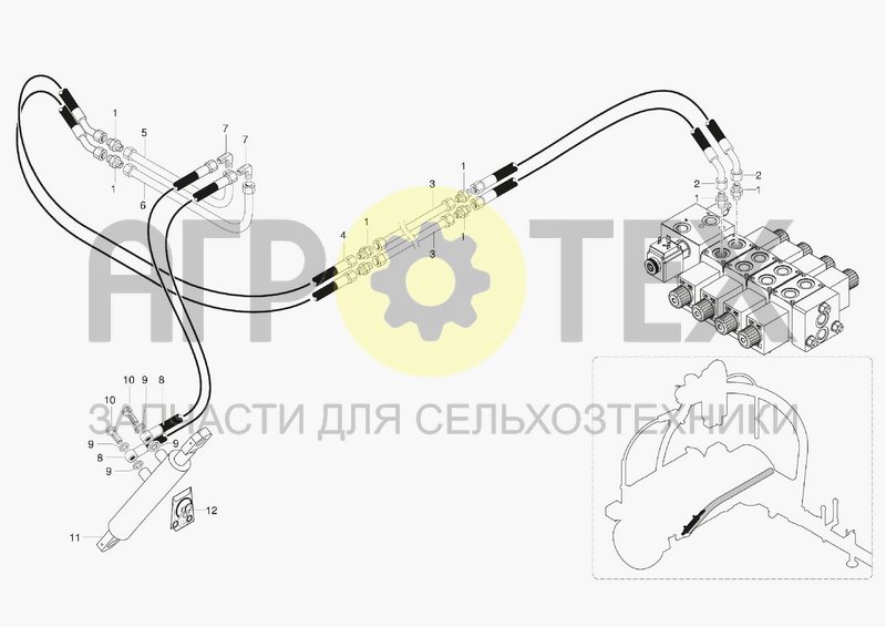 Чертеж HYDRAULIC SYSTEM