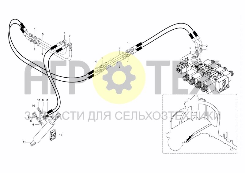 Чертеж HYDRAULIC SYSTEM