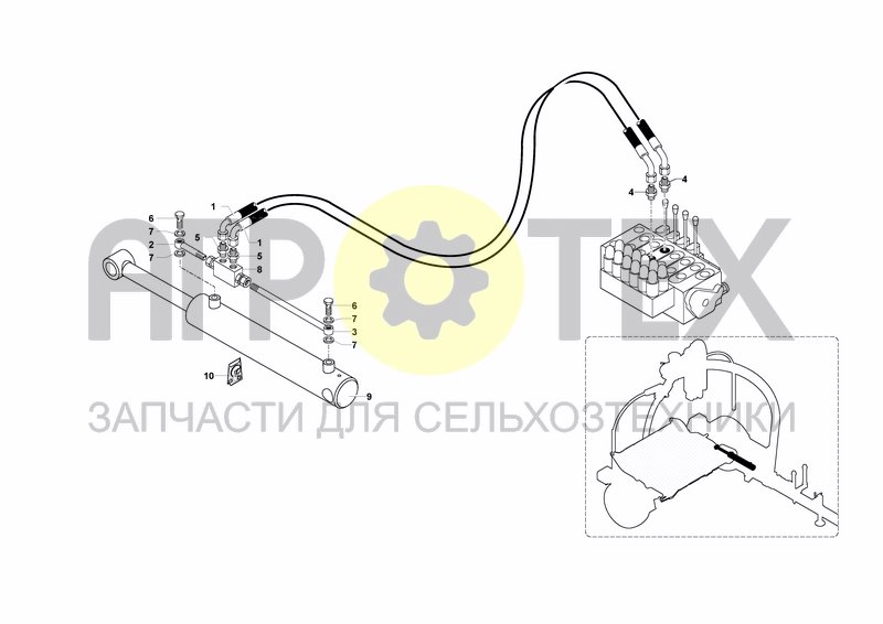 Чертеж HYDRAULIC SYSTEM