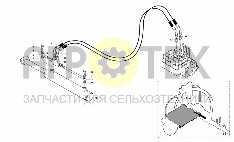 Чертеж HYDRAULIC SYSTEM