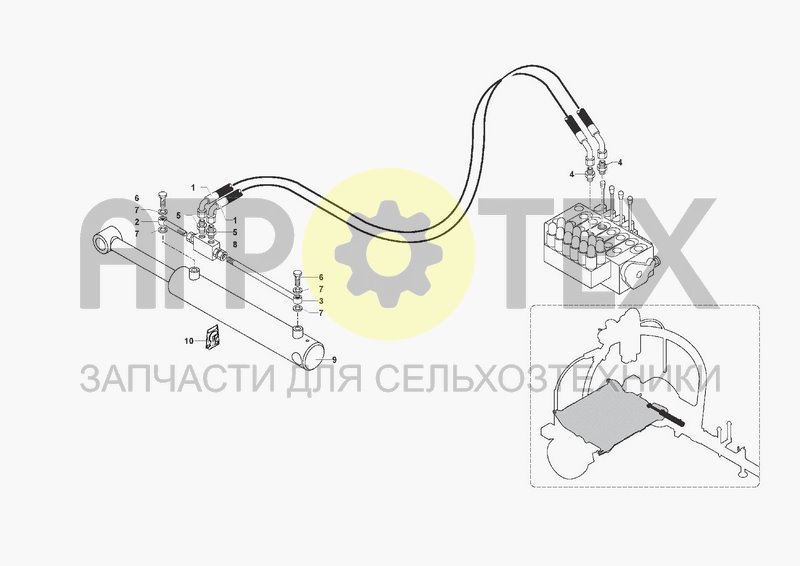 Чертеж HYDRAULIC SYSTEM