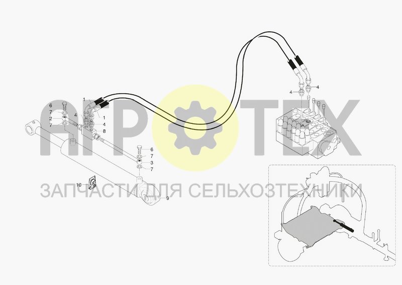 Чертеж HYDRAULIC SYSTEM