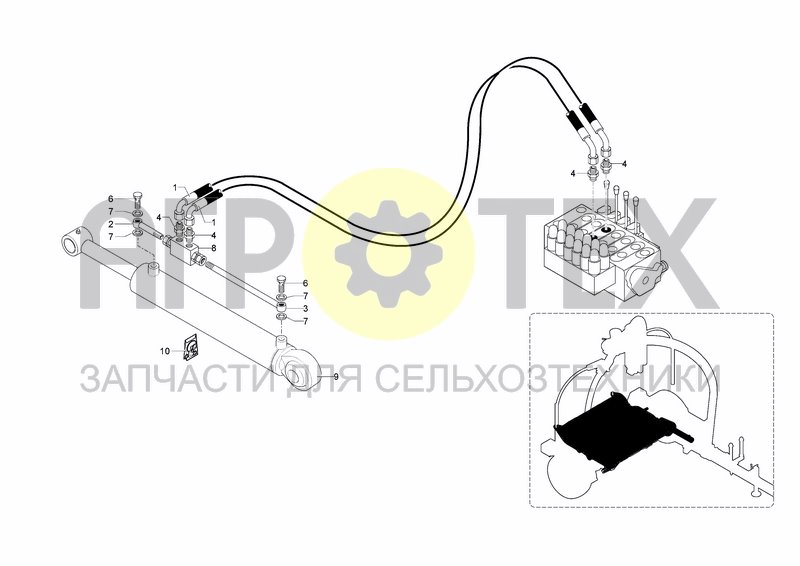 Чертеж HYDRAULIC SYSTEM