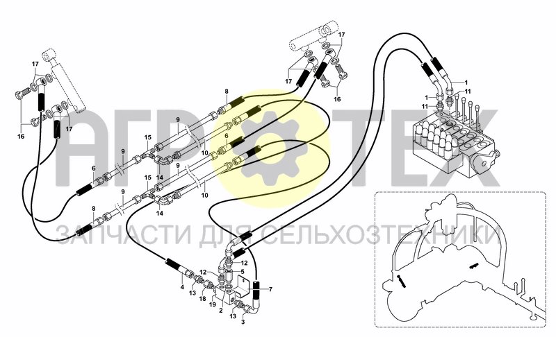 Чертеж HYDRAULIC SYSTEM