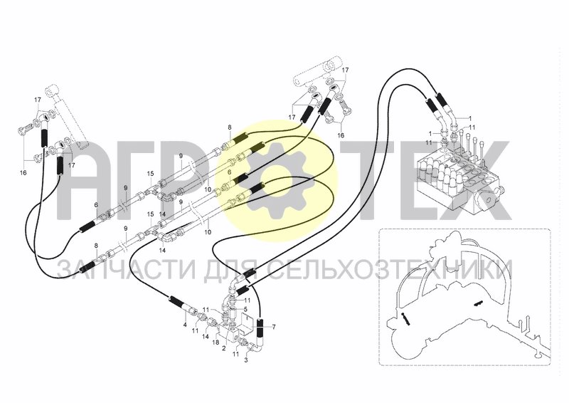 Чертеж HYDRAULIC SYSTEM