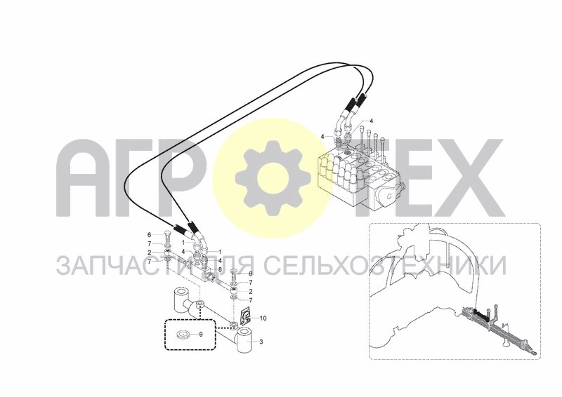 Чертеж HYDRAULIC SYSTEM