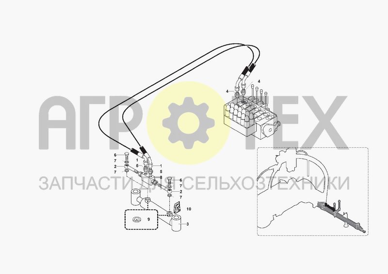 Чертеж HYDRAULIC SYSTEM