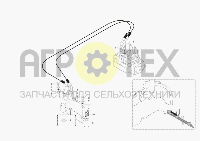 Чертеж HYDRAULIC SYSTEM