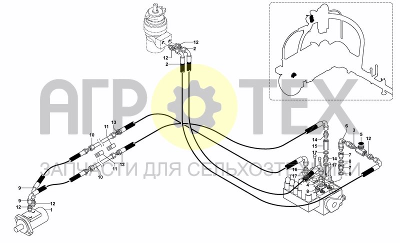 Чертеж HYDRAULIC SYSTEM