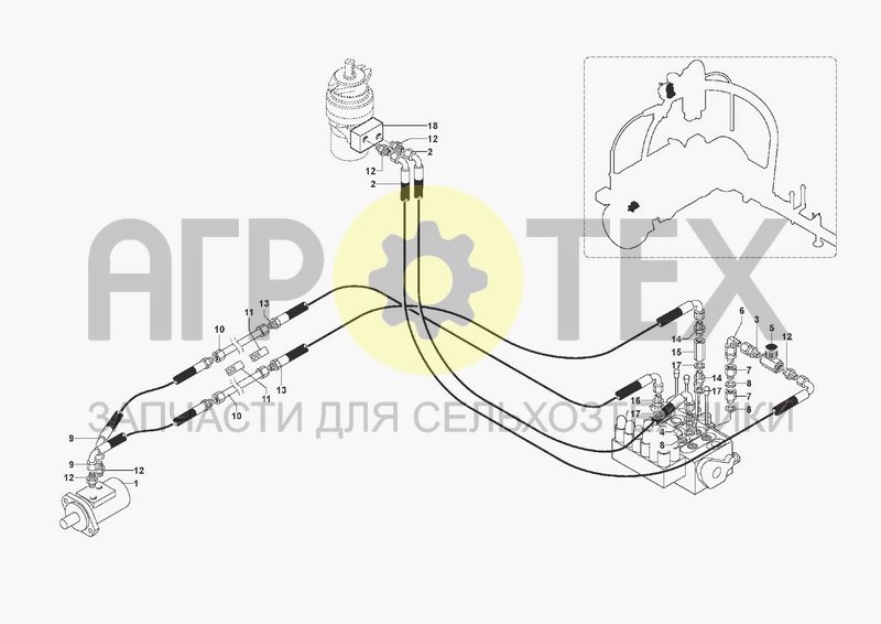 Чертеж HYDRAULIC SYSTEM