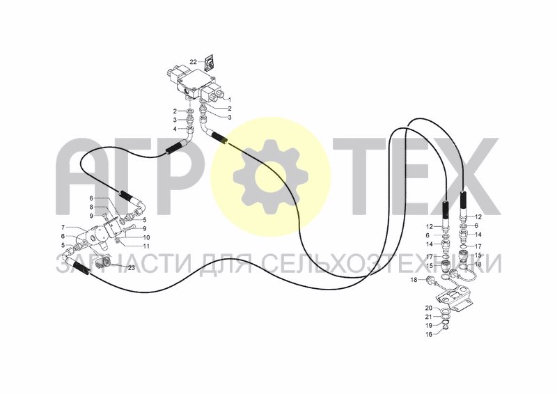 Чертеж HYDRAULIC SYSTEM