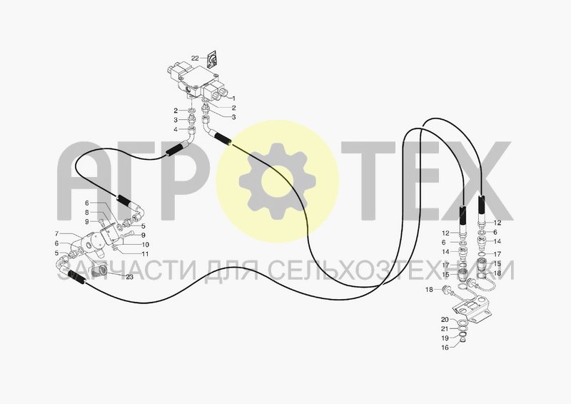 Чертеж HYDRAULIC SYSTEM