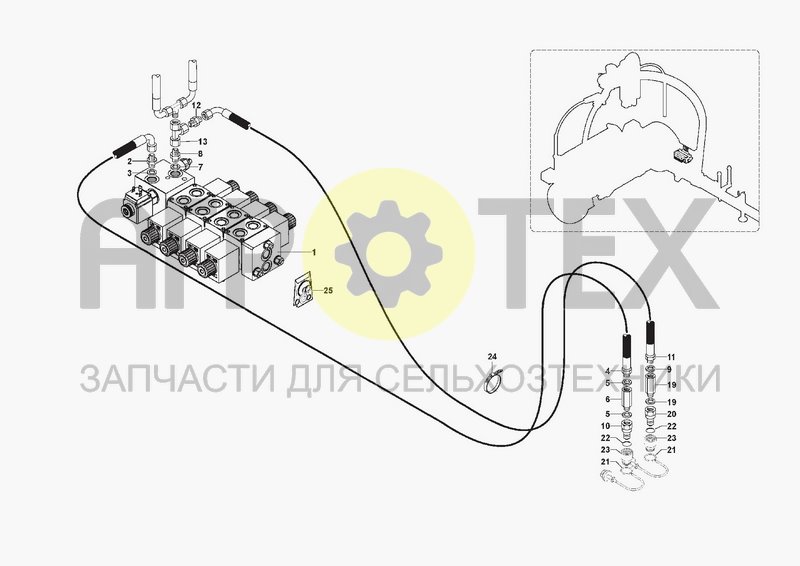 Чертеж HYDRAULIC SYSTEM