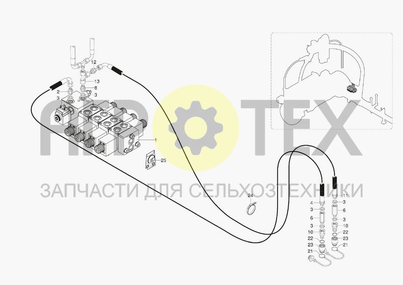 Чертеж HYDRAULIC SYSTEM