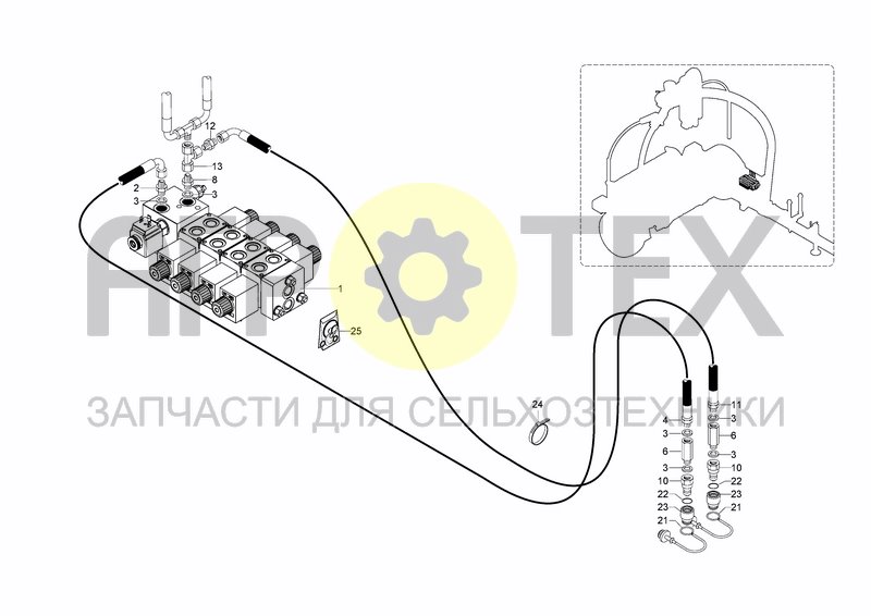 Чертеж HYDRAULIC SYSTEM