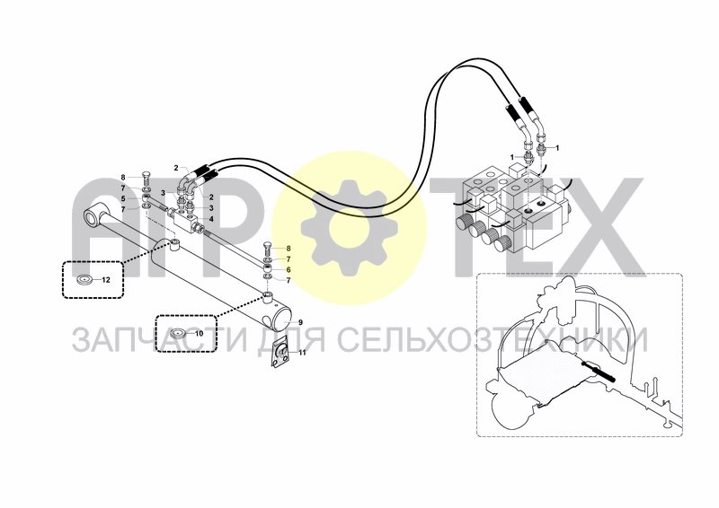 Чертеж HYDRAULIC SYSTEM