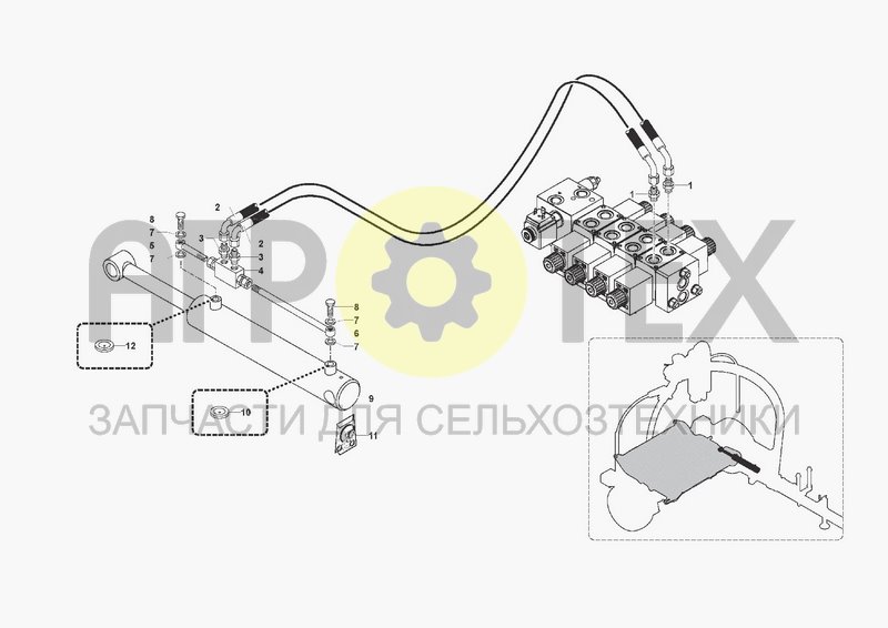 Чертеж HYDRAULIC SYSTEM