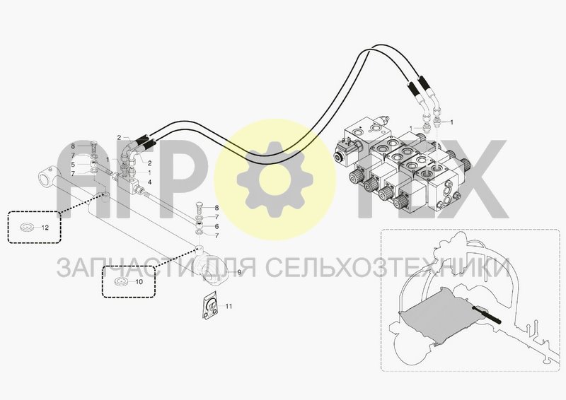 Чертеж HYDRAULIC SYSTEM