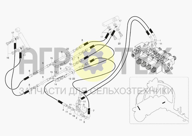 Чертеж HYDRAULIC SYSTEM