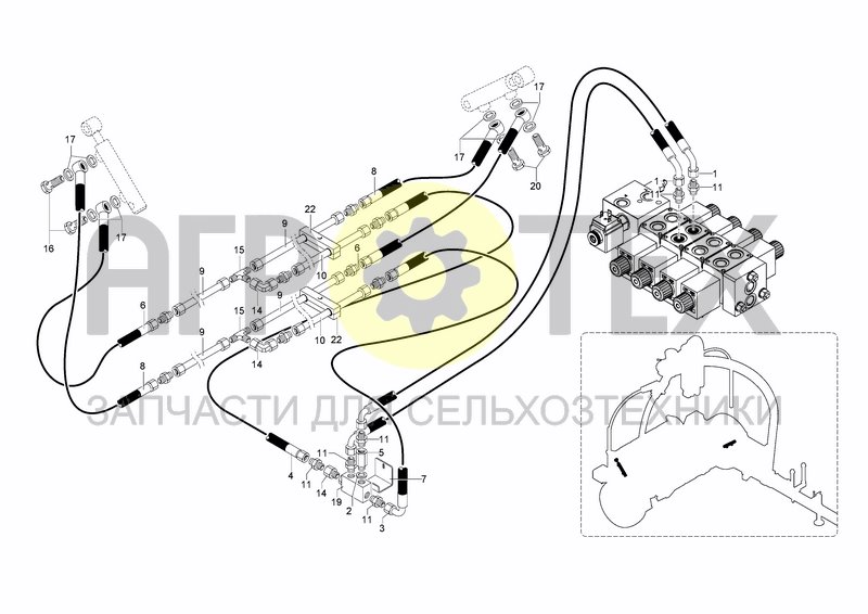 Чертеж HYDRAULIC SYSTEM