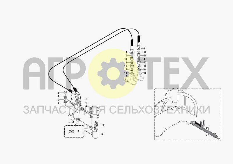 Чертеж HYDRAULIC SYSTEM