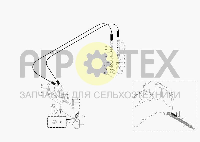 Чертеж HYDRAULIC SYSTEM