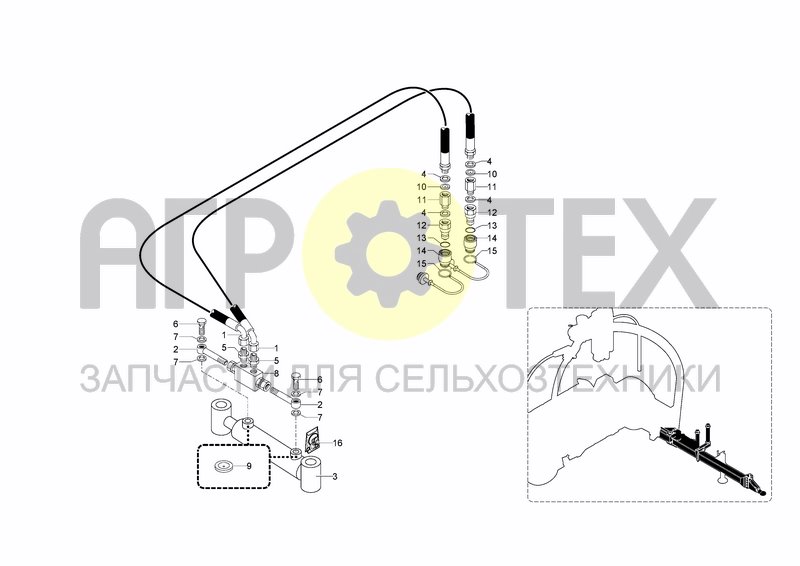 Чертеж HYDRAULIC SYSTEM