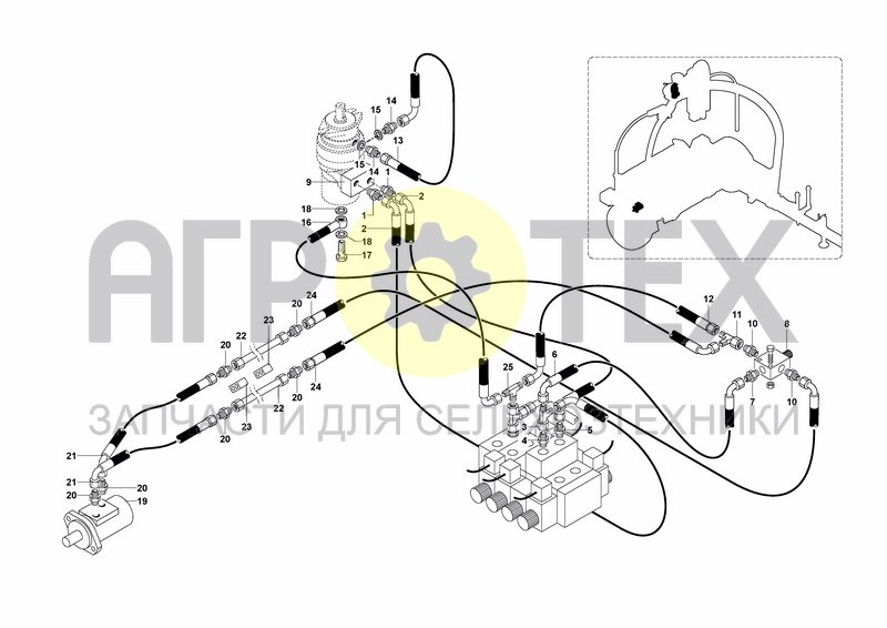 Чертеж HYDRAULIC SYSTEM