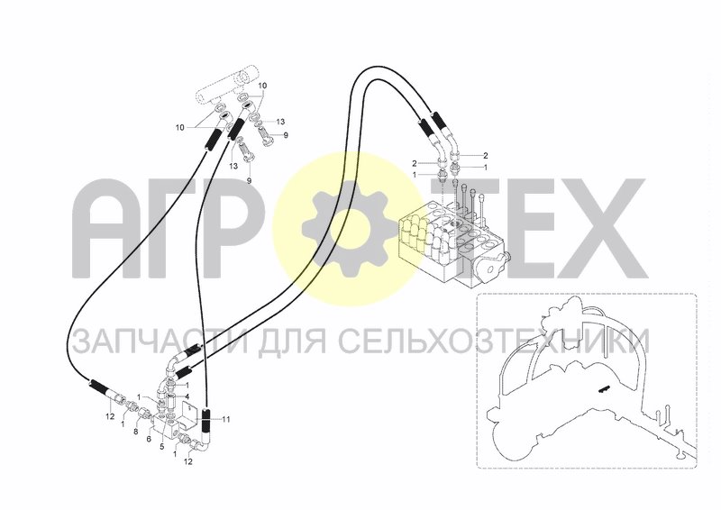 Чертеж HYDRAULIC SYSTEM