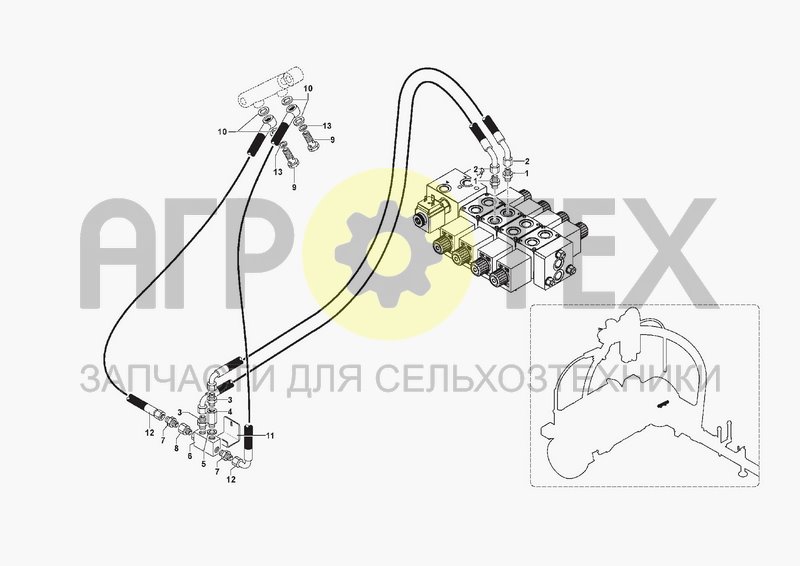 Чертеж HYDRAULIC SYSTEM