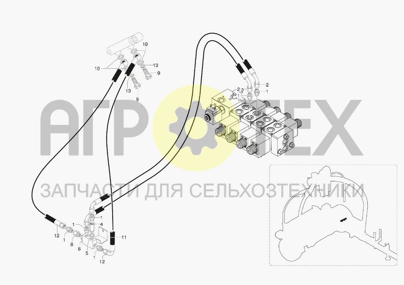 Чертеж HYDRAULIC SYSTEM