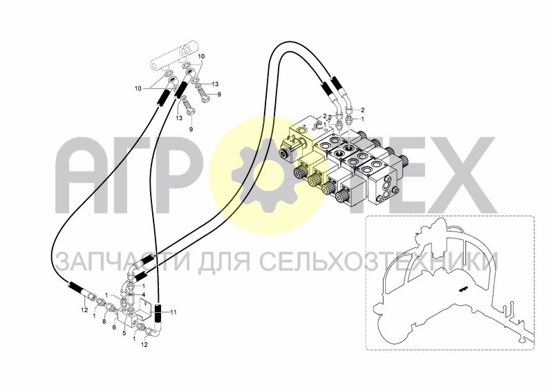 Чертеж HYDRAULIC SYSTEM