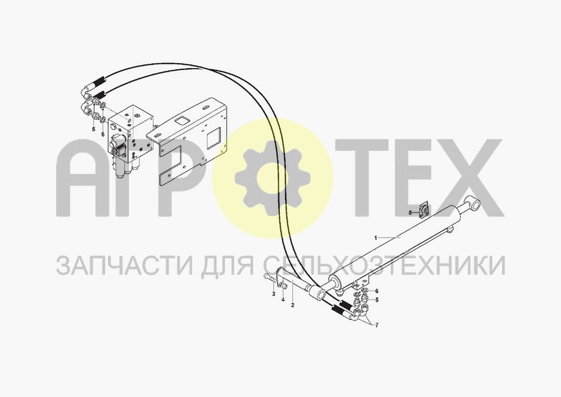 Чертеж HYDRAULIC SYSTEM