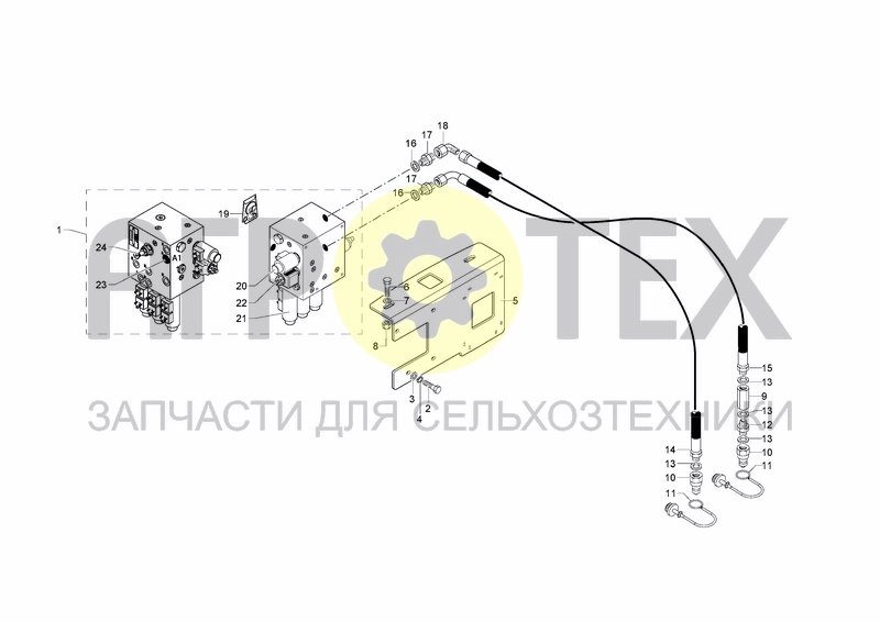 Чертеж HYDRAULIC SYSTEM