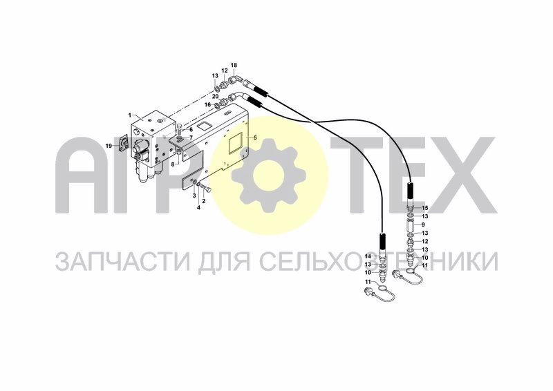 Чертеж HYDRAULIC SYSTEM