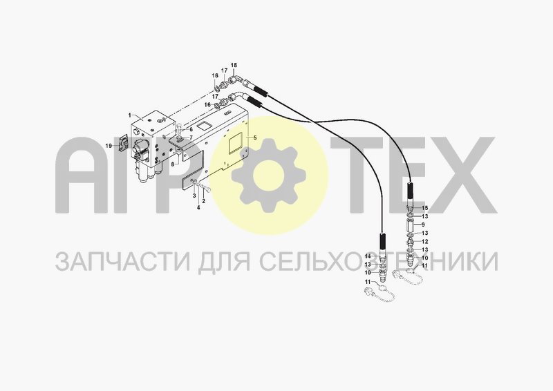 Чертеж HYDRAULIC SYSTEM