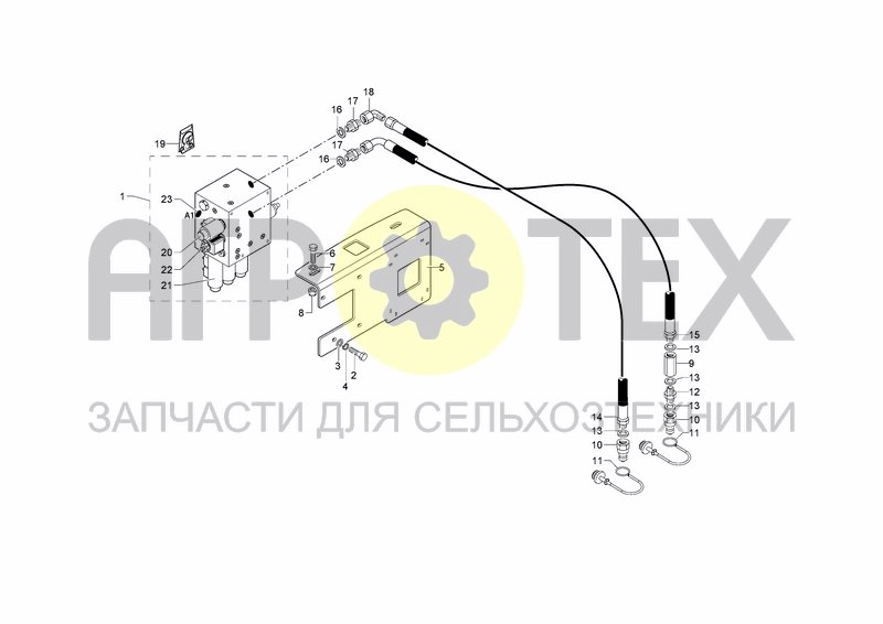 Чертеж HYDRAULIC SYSTEM