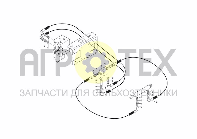 Чертеж HYDRAULIC SYSTEM