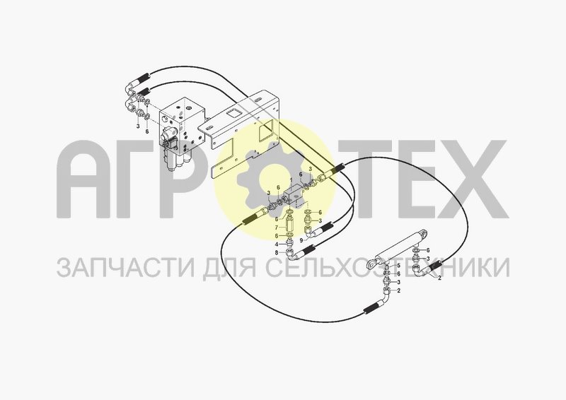 Чертеж HYDRAULIC SYSTEM