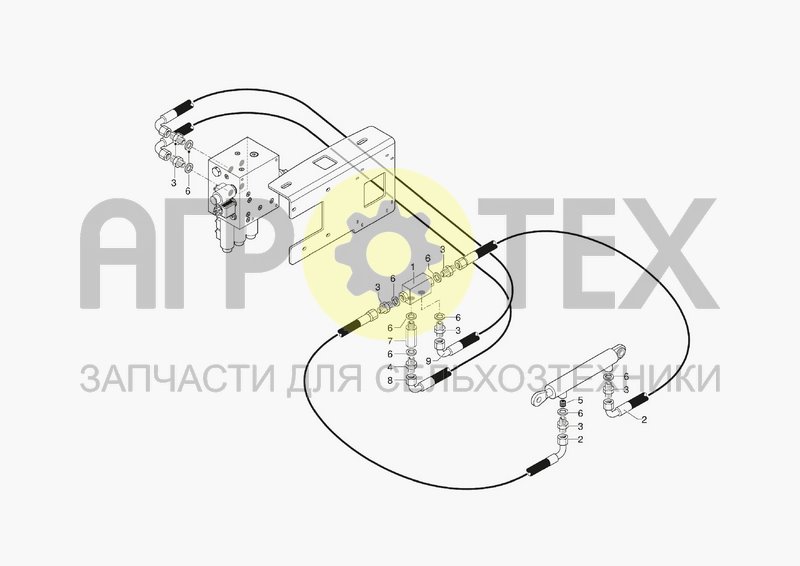 Чертеж HYDRAULIC SYSTEM