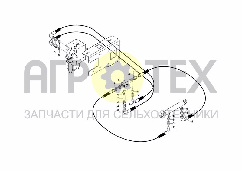 Чертеж HYDRAULIC SYSTEM