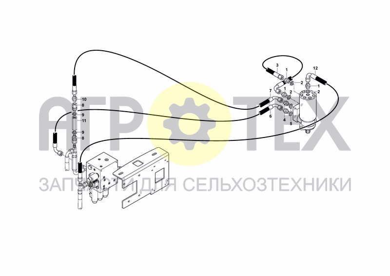 Чертеж HYDRAULIC SYSTEM