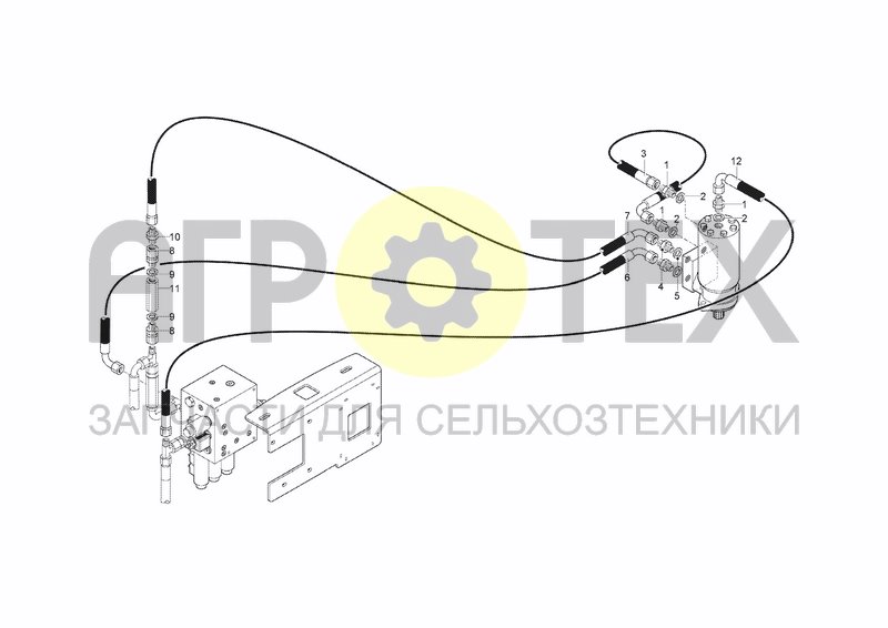 Чертеж HYDRAULIC SYSTEM