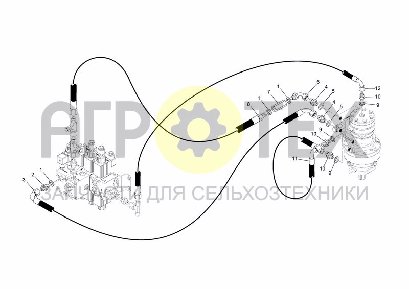 Чертеж HYDRAULIC SYSTEM