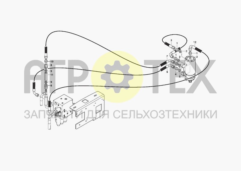 Чертеж HYDRAULIC SYSTEM