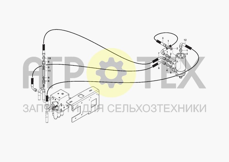 Чертеж HYDRAULIC SYSTEM