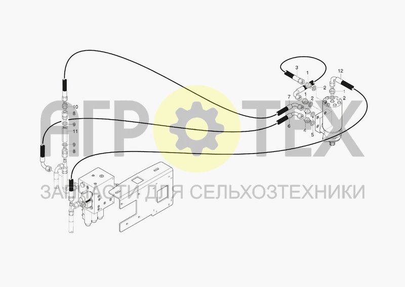 Чертеж HYDRAULIC SYSTEM